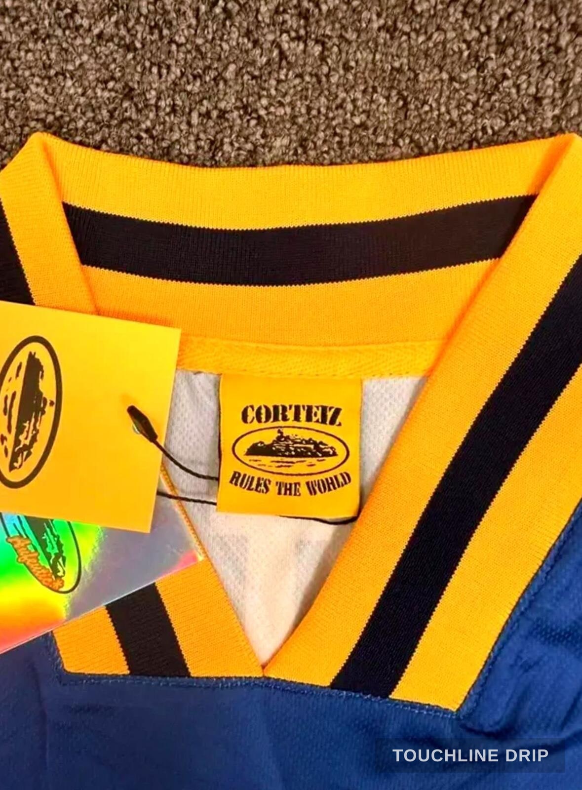 collar product image of Corteiz Club América Blue Jersey