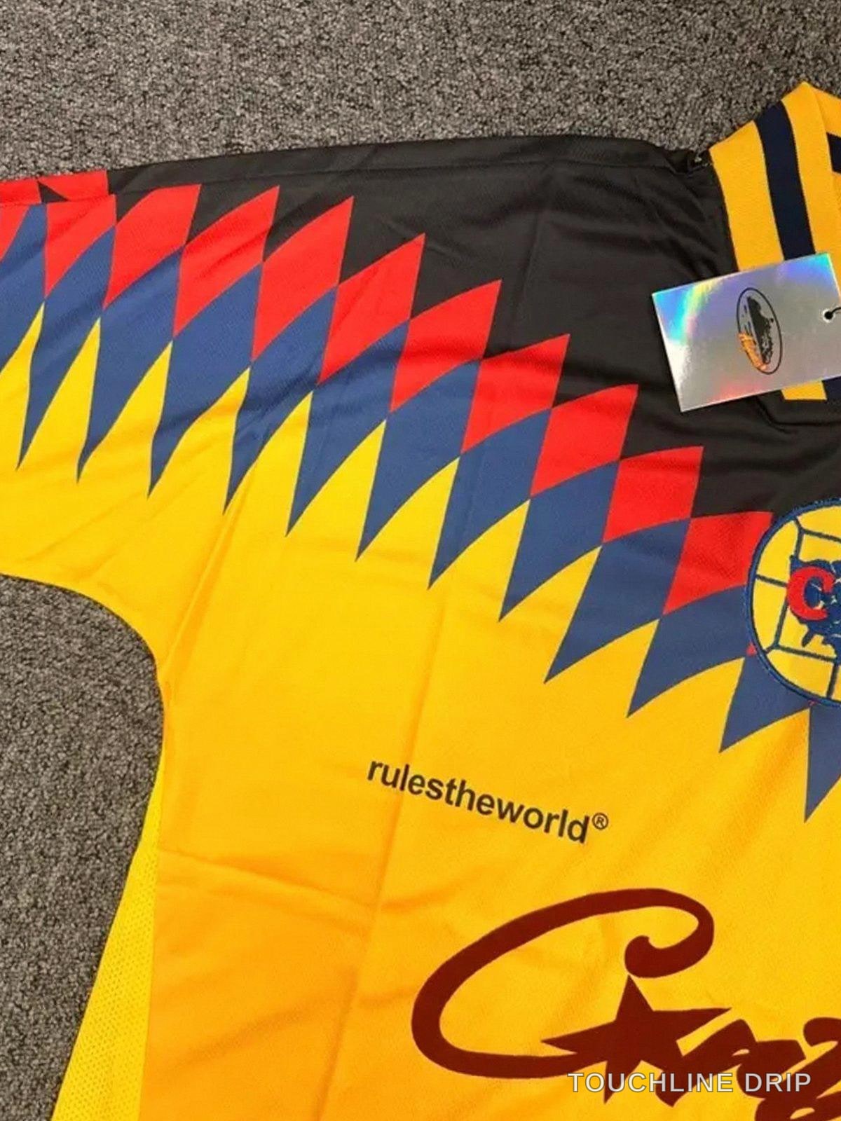 Detail image of Corteiz Club America Yellow Jersey