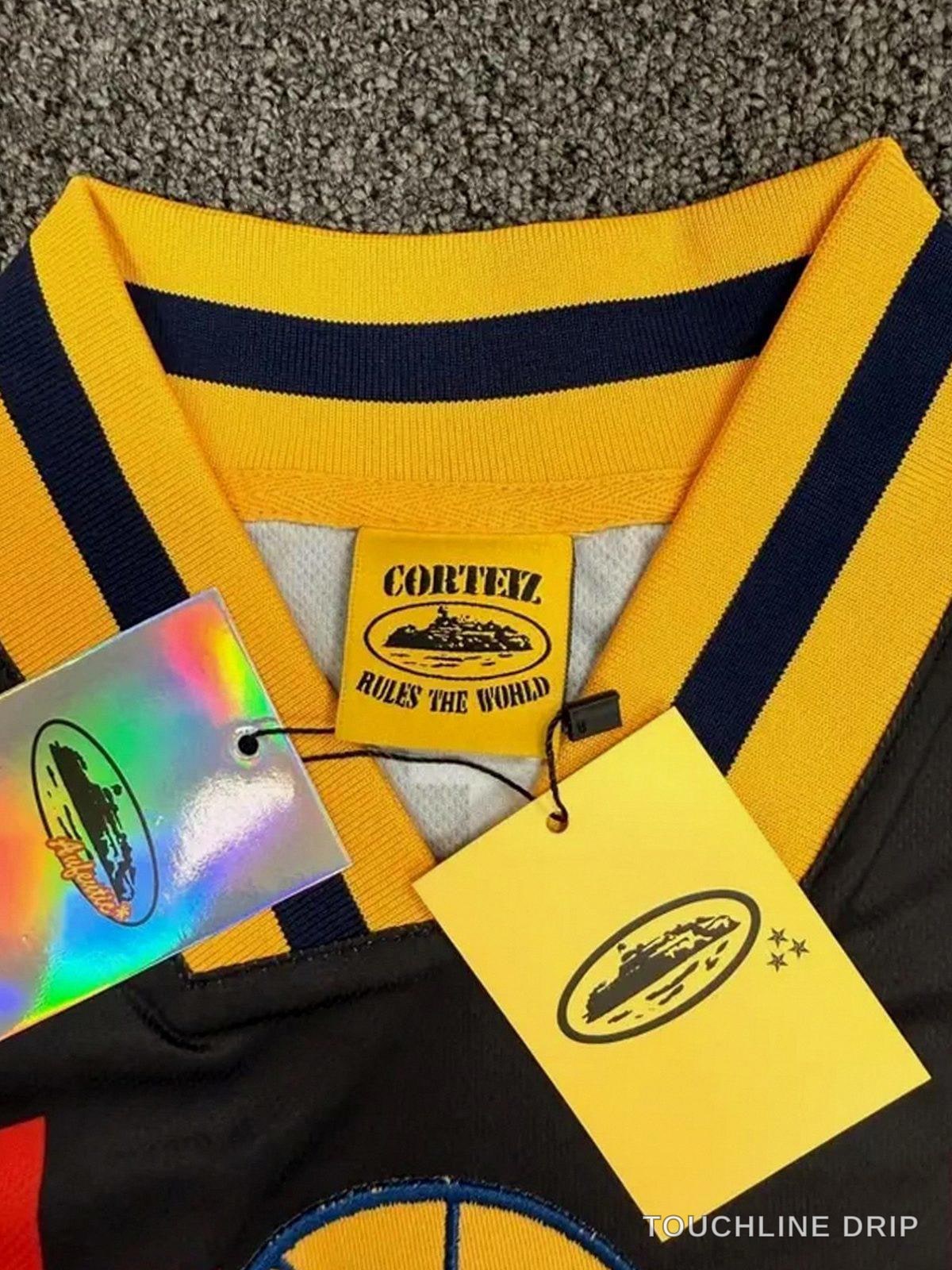 Detail image of Corteiz Club America Yellow Jersey