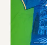 sleeve detail image of Italy Deep Blue Colloseum Jersey