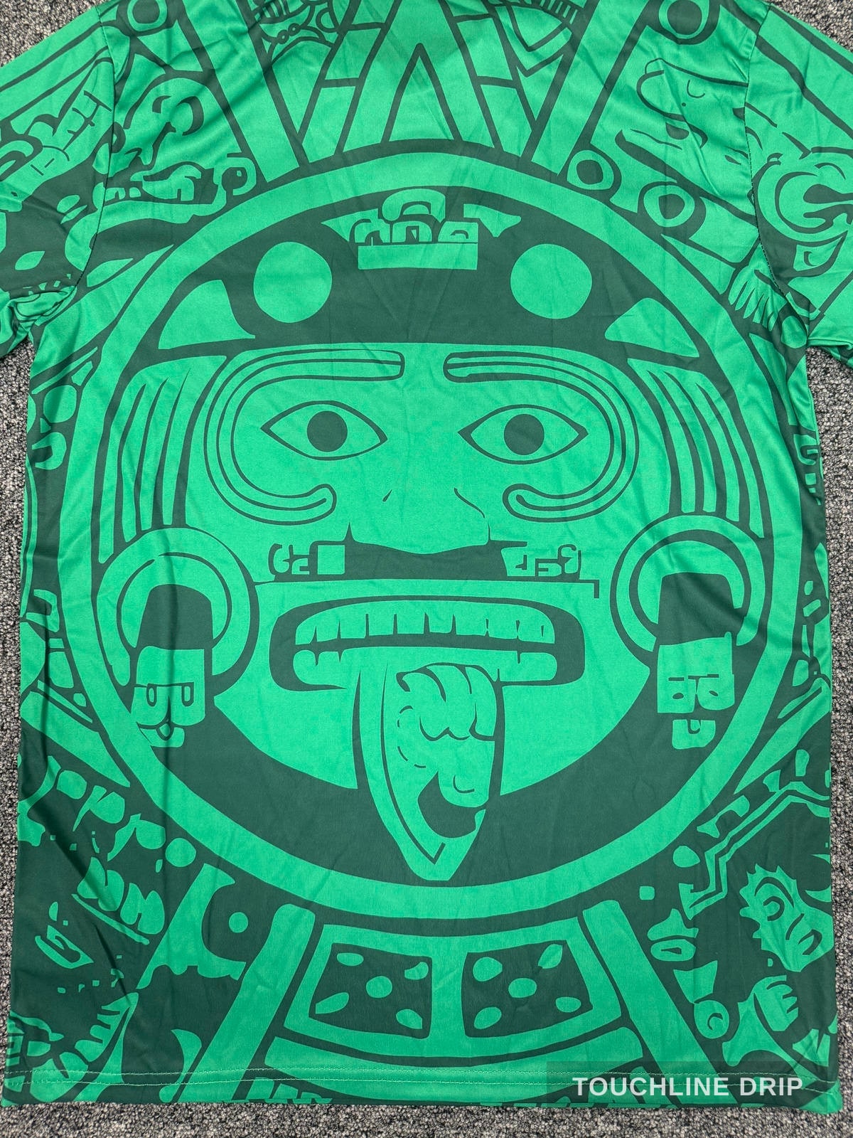badge closeup product image of Mexico 1998 'aztec' World Cup Jersey