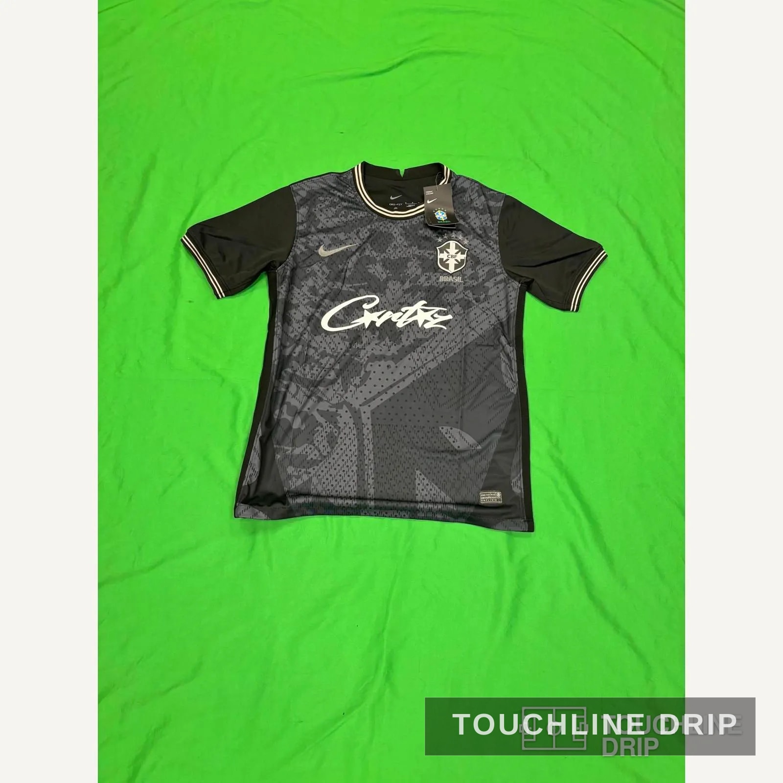 Front product image of Nike x Corteiz Blacked Out Brazil Concept Jersey