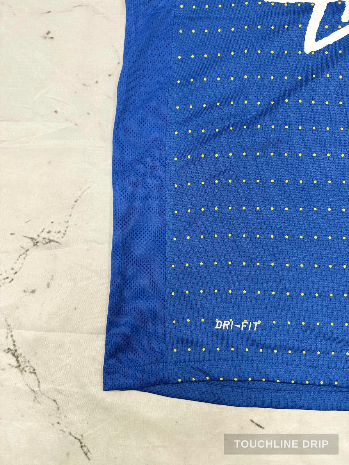 patch closeup product image of Nike x Stussy Brazil Dynamic Blue Concept Jersey