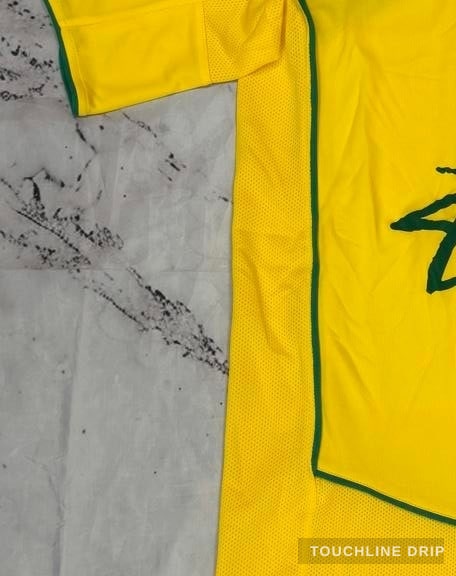 Sleeve detail image of Nike x Stussy Brazil 2004 Home Jersey