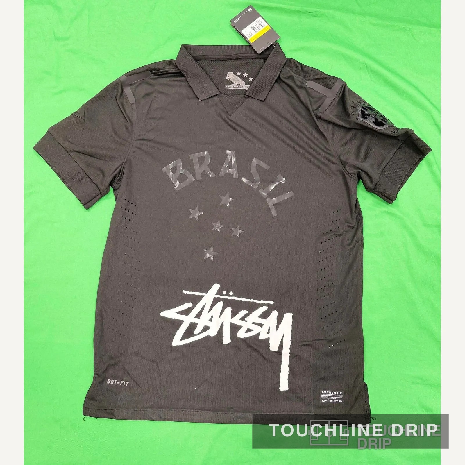 Front product image of Nike x Stussy Brazil 13/14 Blacked Out Jersey