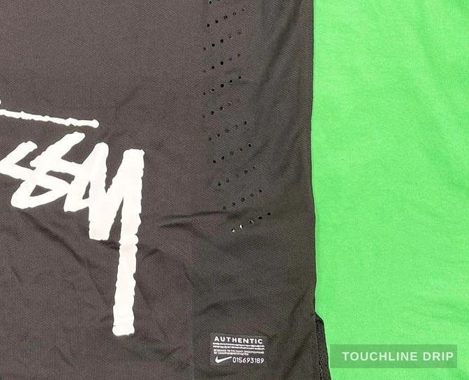 patch closeup detail image of Nike x Stussy Brazil 13/14 Blacked Out Jersey