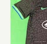 sleeve detail image of Nike x Corteiz Alcatraz Brazil Black Leopard Concept Jersey