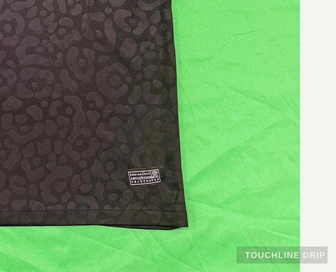 patch closeup detail image of Nike x Corteiz Alcatraz Brazil Black Leopard Concept Jersey