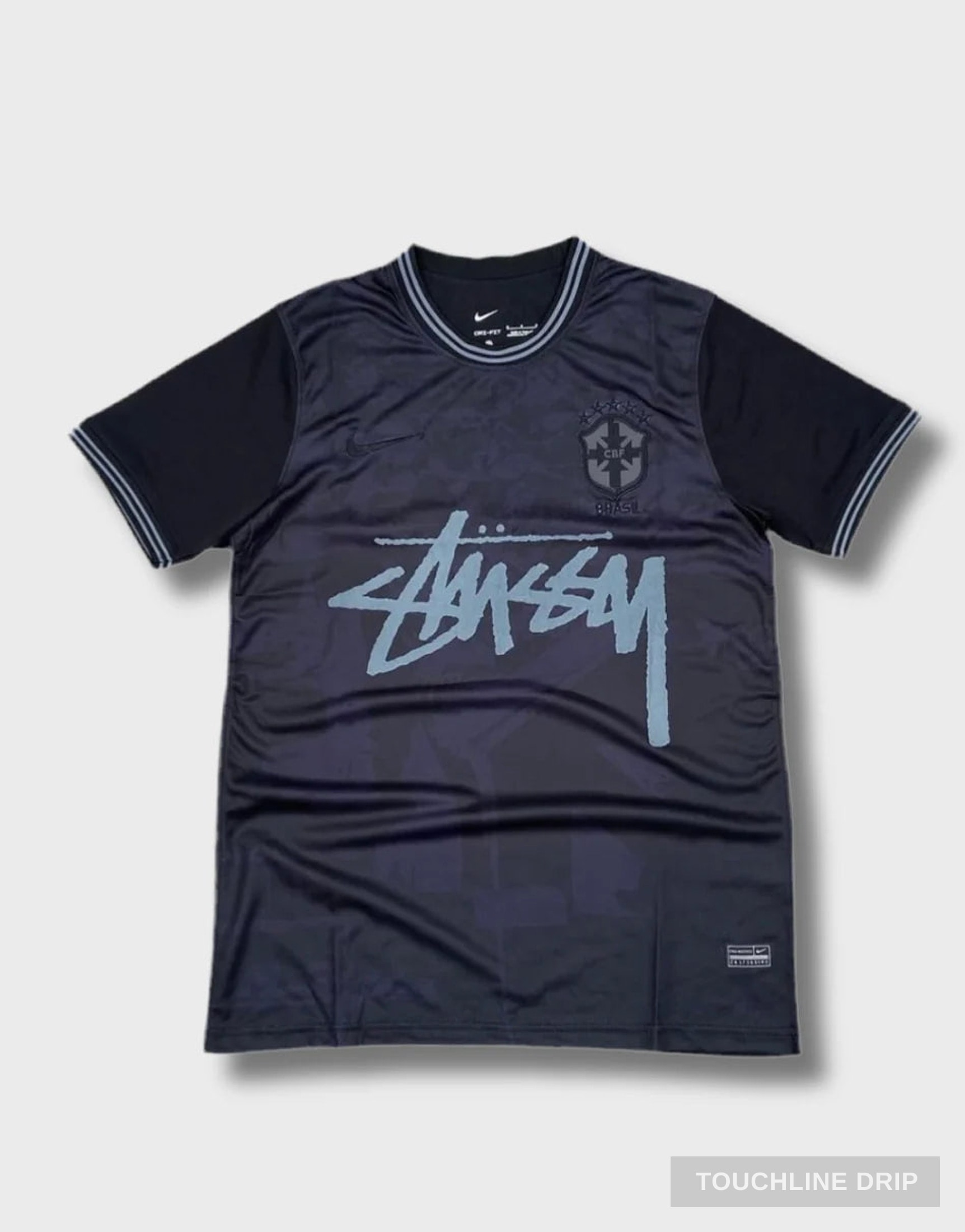 Front product image of Nike x Stussy Blacked Out Brazil Concept Jersey