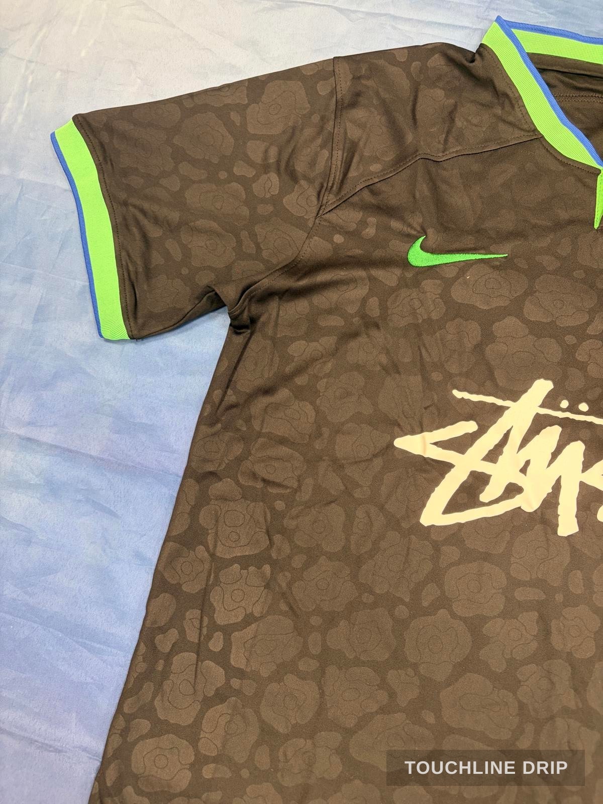 sleeve product image of Nike x Stussy Blacked Out Brazil Concept Jersey