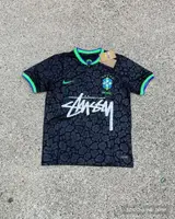 Front product image of Nike x Stussy Brazil Black Leopard Concept Jersey