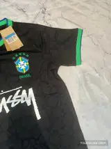 Detail product image 3 of Nike x Stussy Brazil Black Leopard Concept Jersey