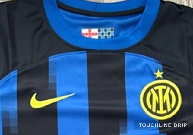 collar detail image of Nike x Stussy Inter Memorabilia Home Jersey