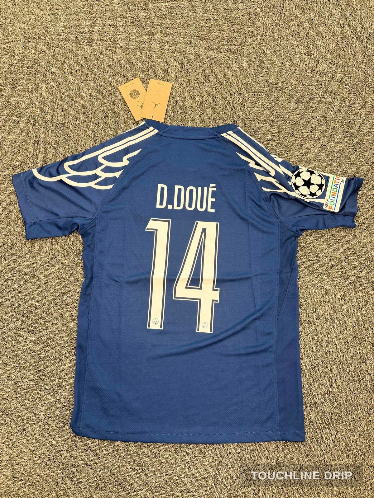 back product image of PSG 24/25 Desire Doue Fourth Shirt