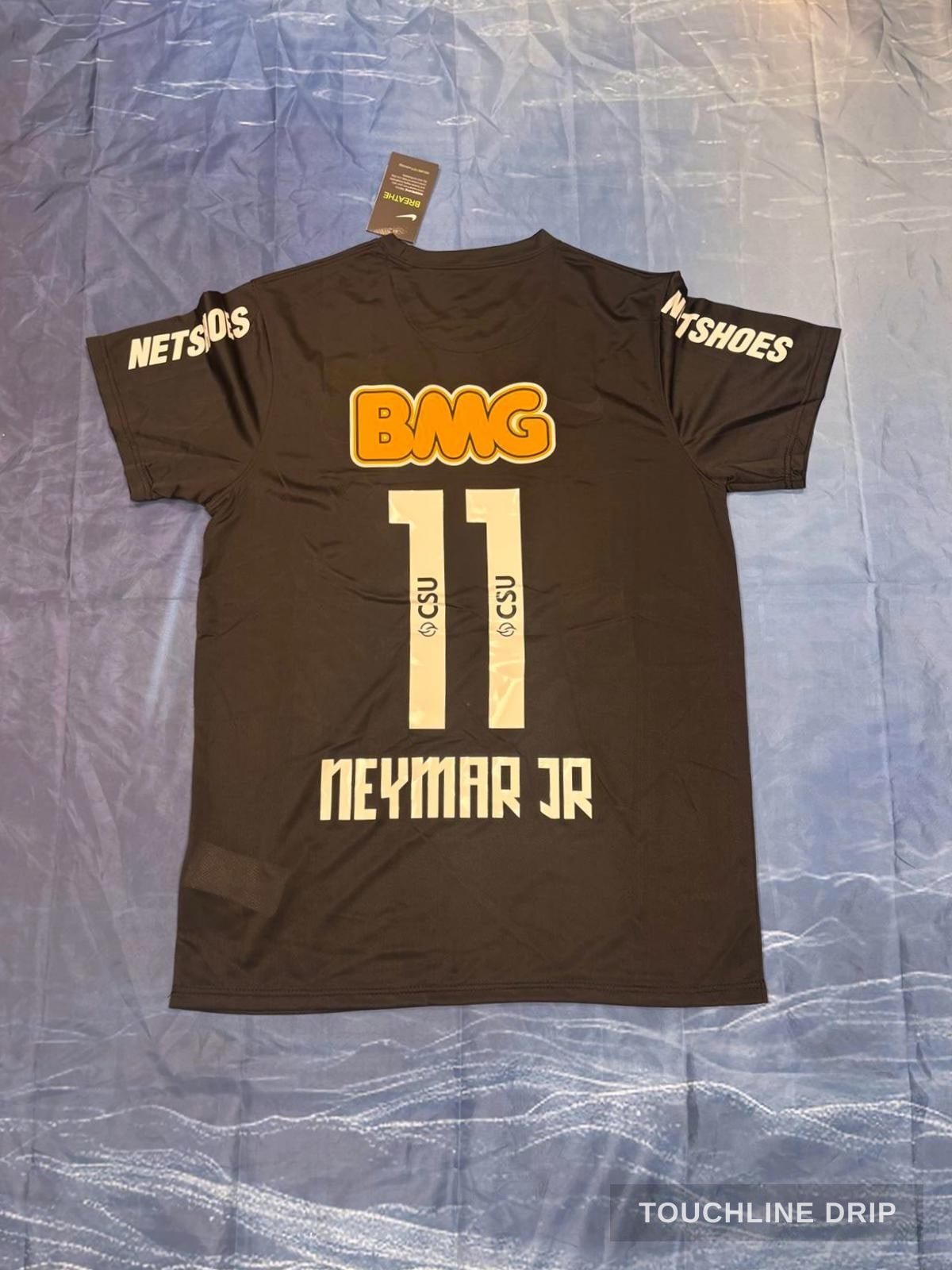 back product image of Santos 2012/13 Black Neymar Jr #11 Jersey