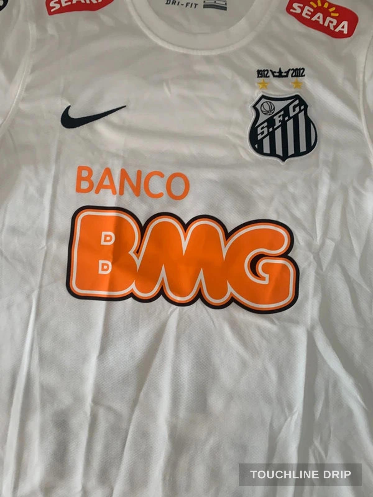 sleeve product image of Santos 2012/13 Home Neymar Jr #11 Jersey White