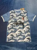 Front product image of JAPAN x Stussy "kanagawa" BLUE JERSEY