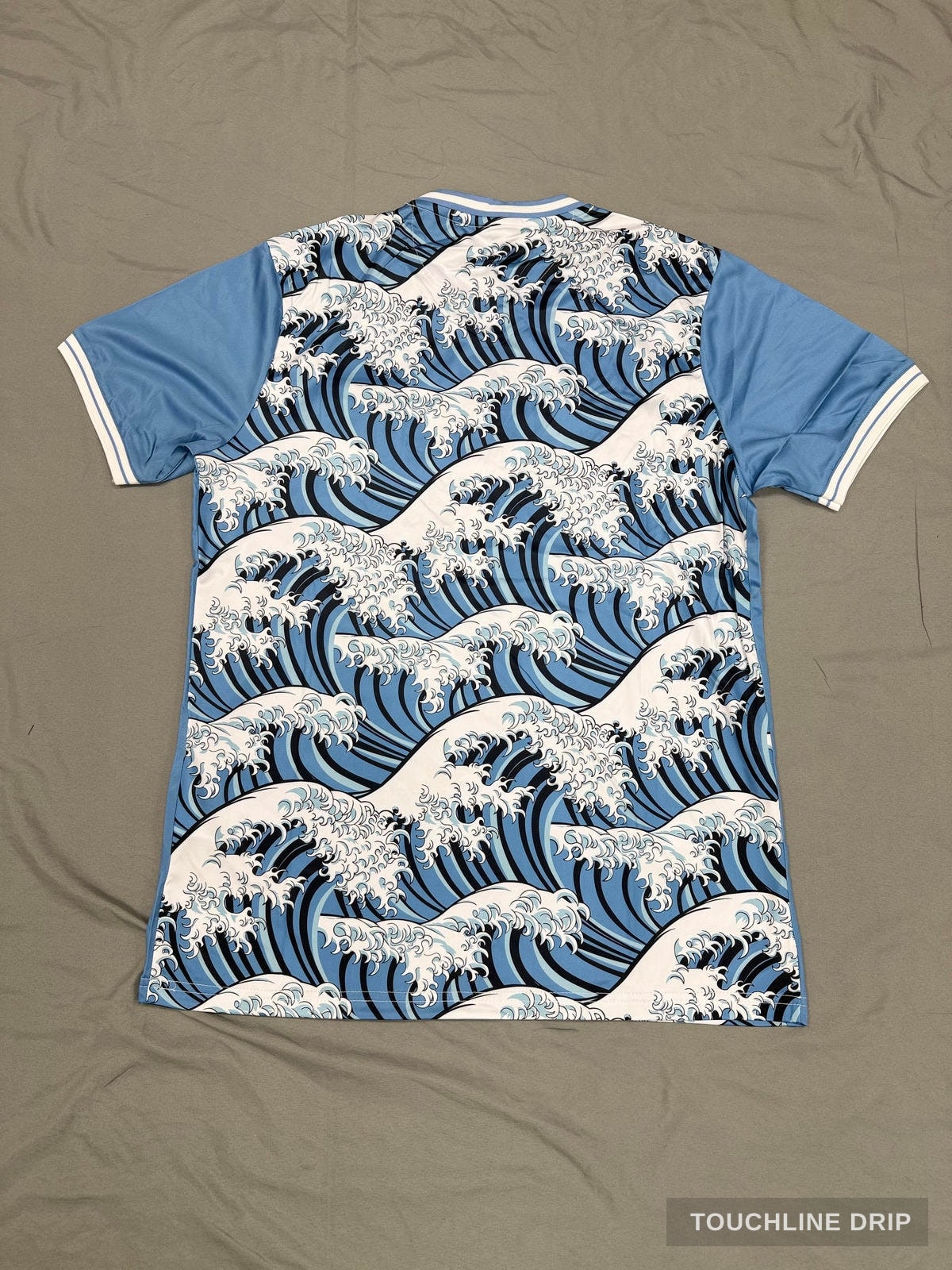 Back product image of JAPAN x Stussy "kanagawa" BLUE JERSEY (SRU-BLU-WAVY)