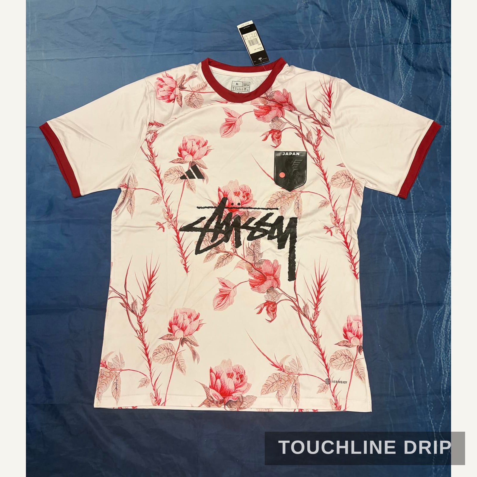 Front product image of Stussy x Japan Floral Cream Jersey - Size