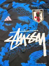 Detail product image 3 of Stussy x Japan Mystic Blue-pink Dragon Jersey - Size