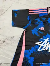Detail product image 5 of Stussy x Japan Mystic Blue-pink Dragon Jersey - Size