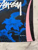 Detail product image 6 of Stussy x Japan Mystic Blue-pink Dragon Jersey - Size