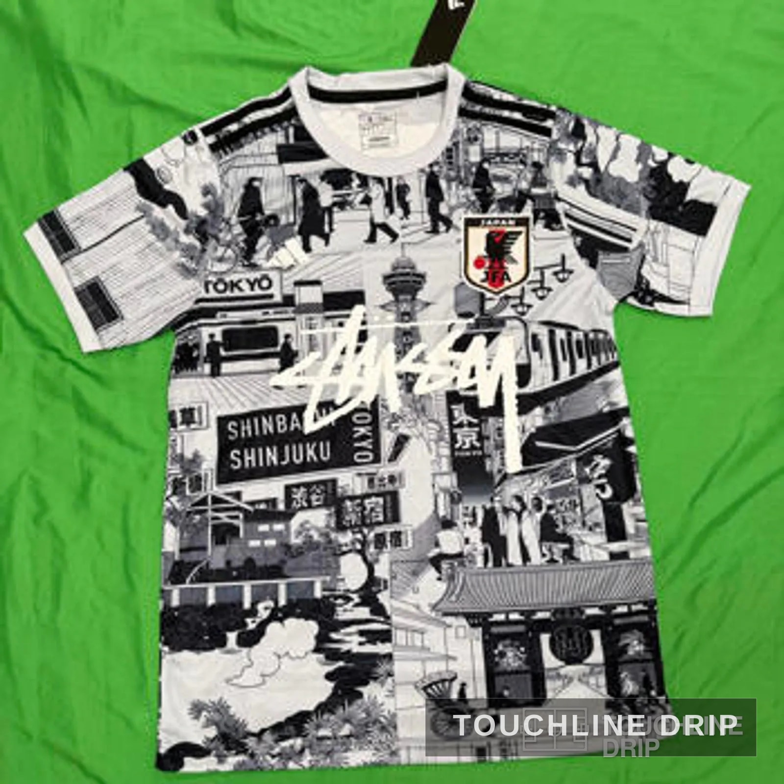 Front product image of Stussy x Japan "tokyo Streetscape" Concept Jersey – Grey
