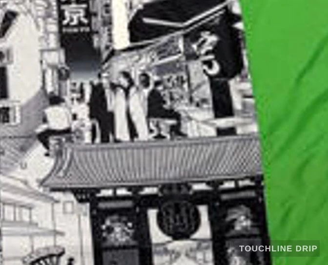 patch closeup detail image of Stussy x Japan "tokyo Streetscape" Concept Jersey – Grey