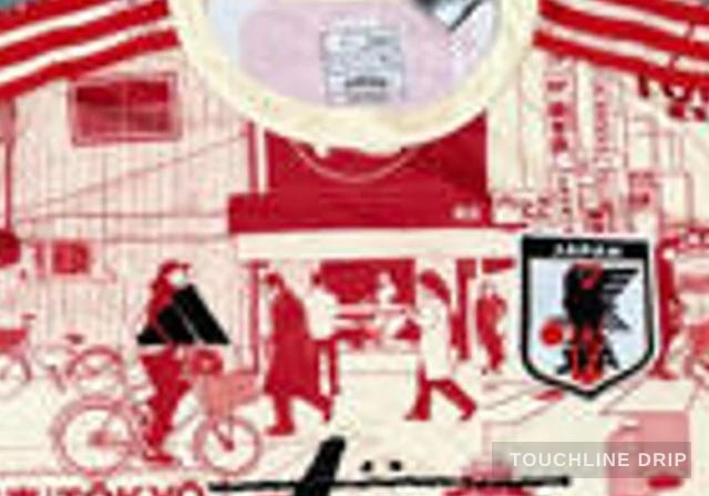 collar detail image of Stussy x Japan "tokyo Streetscape" Concept Jersey – Red