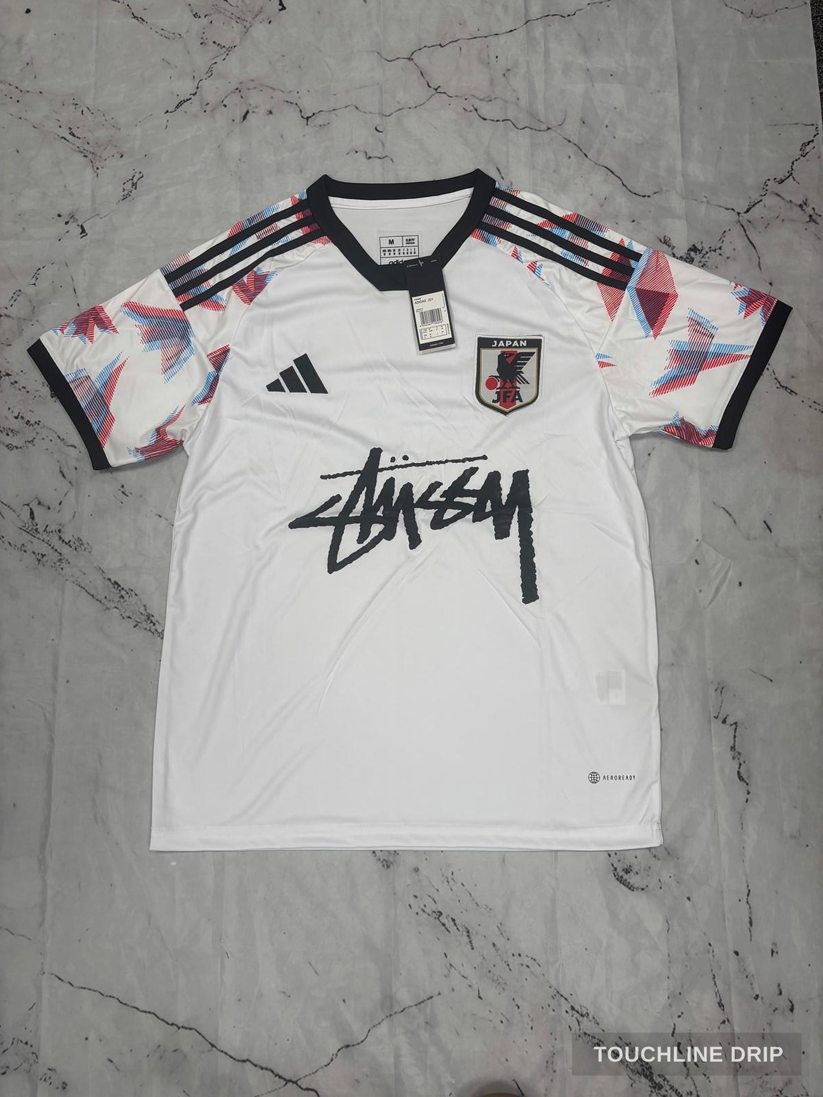 Front product image of Stussy x Japan White Sakura Jersey - Size