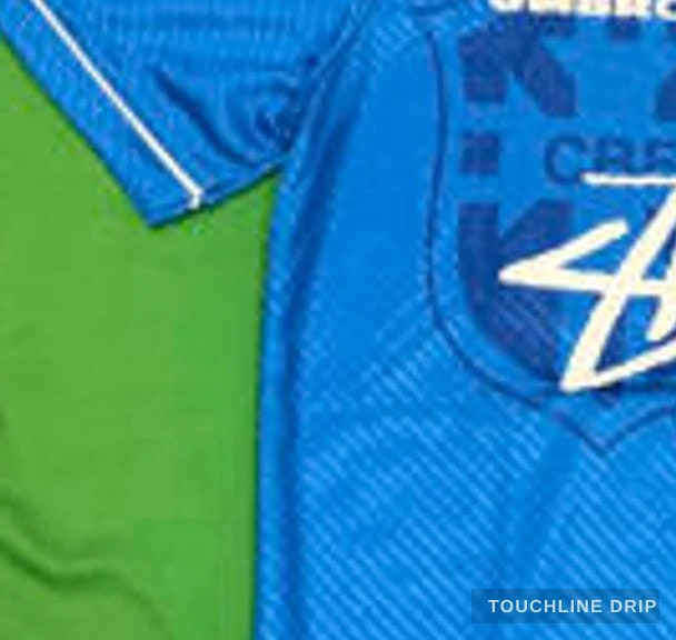 sleeve detail image of Stussy x Umbro 96 Blue Away Jersey