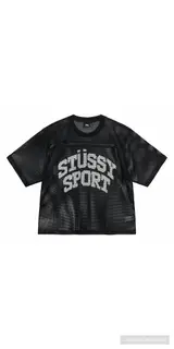 Front product image of Stussy Sport Mesh Jersey - Black