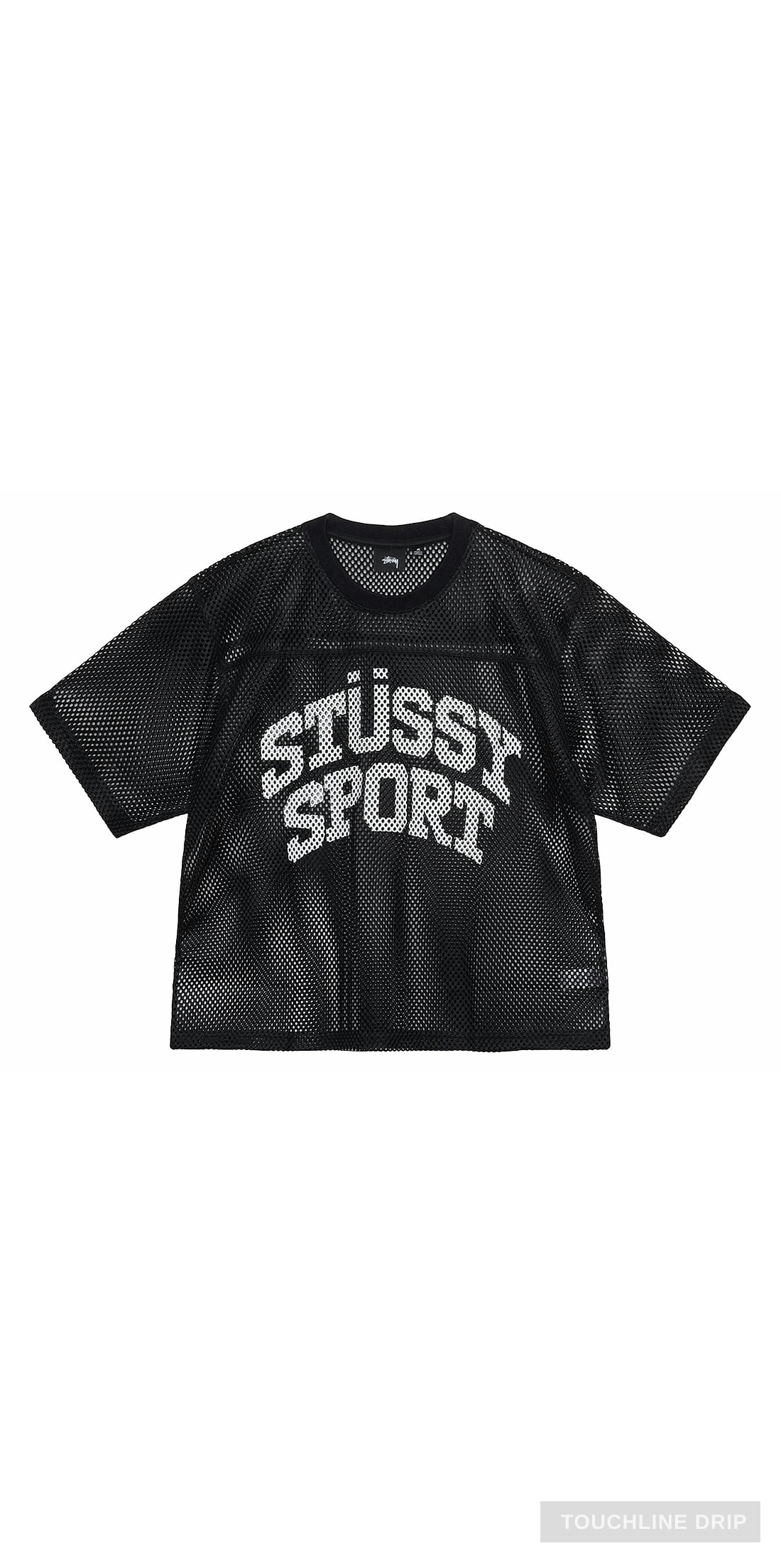 Front product image of Stussy Sport Mesh Jersey - Black