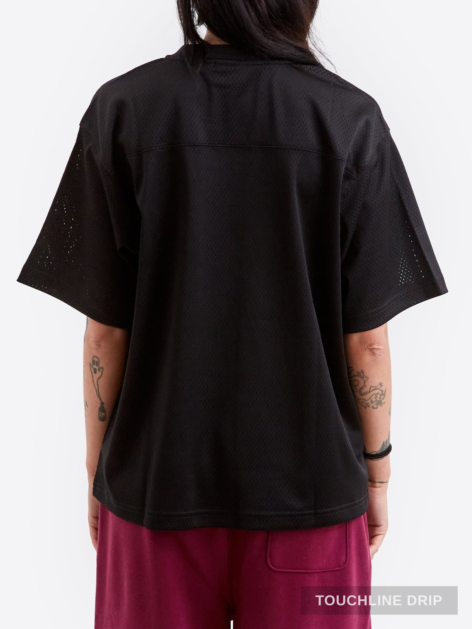 Back product image of Stussy Sport Mesh Jersey - Black
