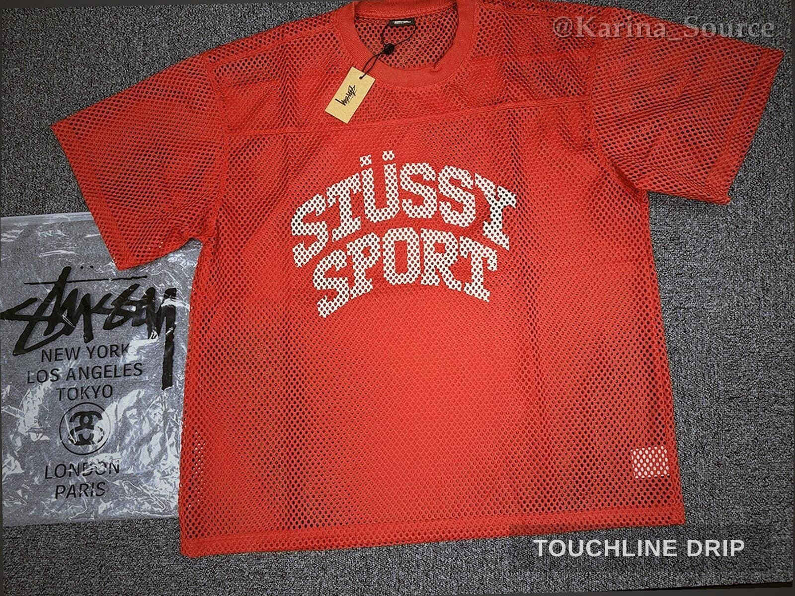 Front product image of Stussy Sport Mesh Jersey - Red