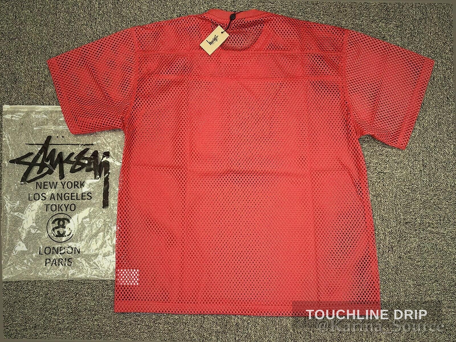 back product image of Stussy Sport Mesh Jersey - Red