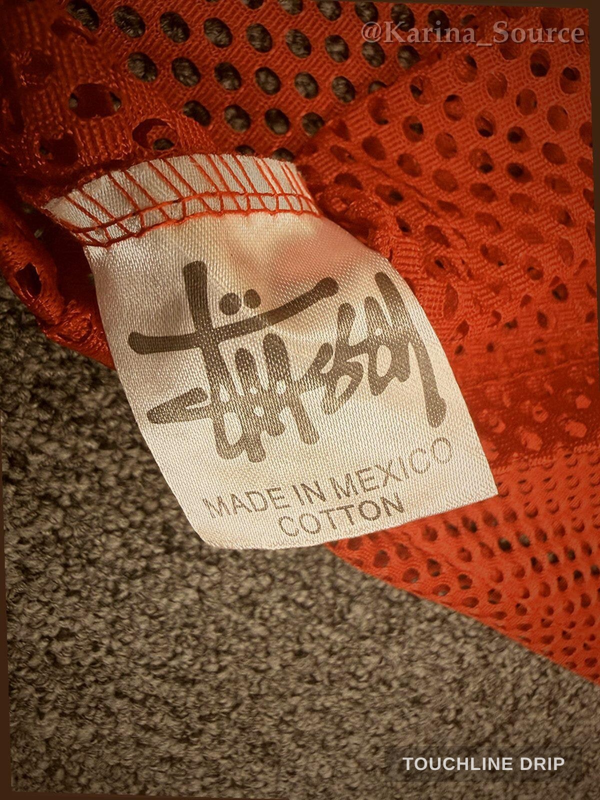 patch closeup product image of Stussy Sport Mesh Jersey - Red