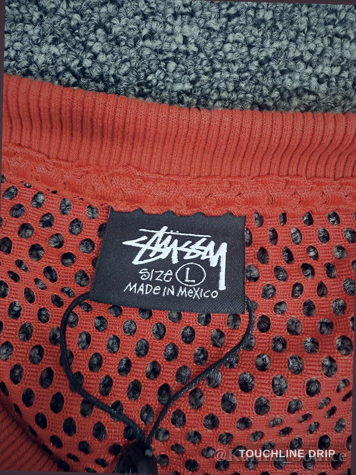 sleeve product image of Stussy Sport Mesh Jersey - Red