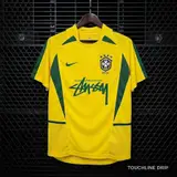 Front product image of Stussy x Brazil Yellow 2002 Inspired Special Edition Jersey