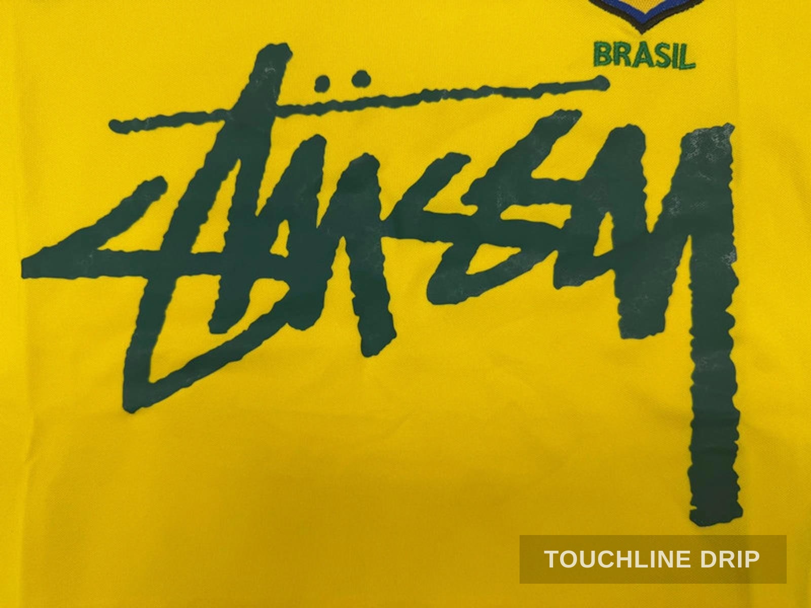 sleeve product image of Stussy x Brazil Yellow 2002 Inspired Special Edition Jersey