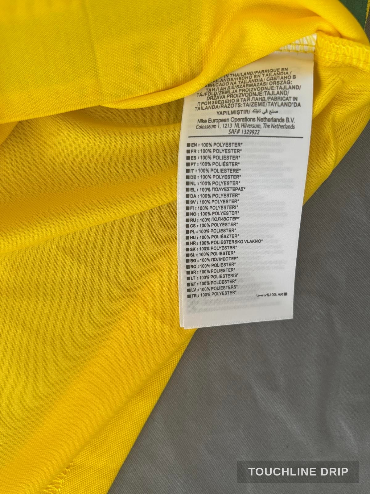 tag product image of Nike x Stussy Brazil Yellow 1998 Inspired Special Edition Concept Jersey