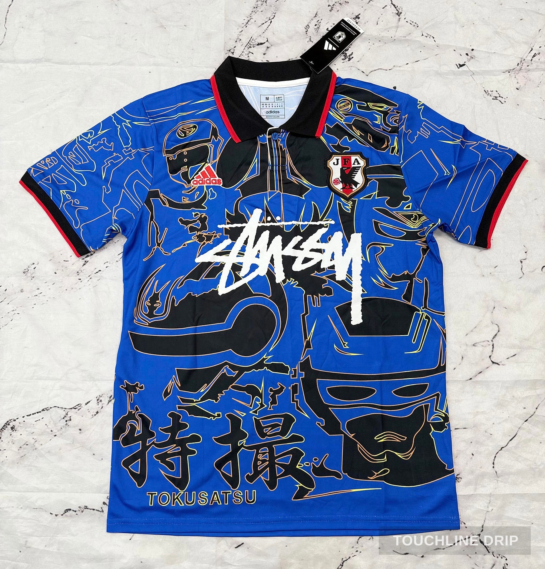 Front product image of Tokusatsu-inspired Japan JFA Concept Jersey - Blue Samurai Edition