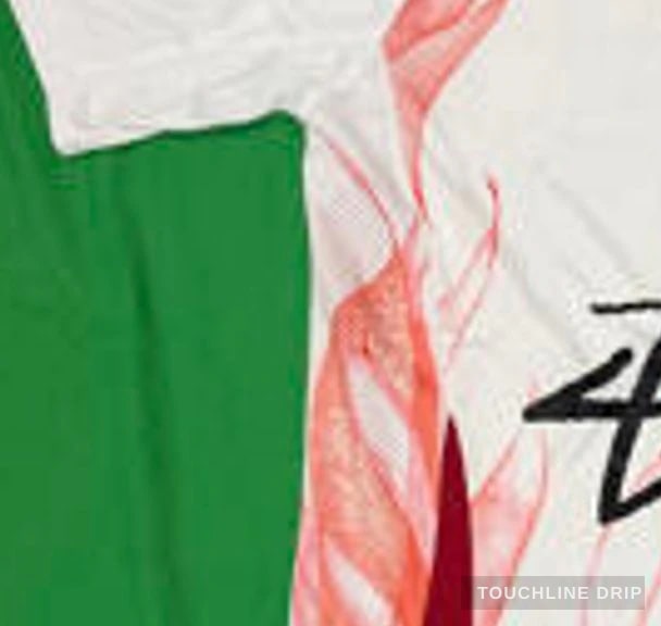 sleeve detail image of Y-3 x Stussy x Japan "rising Phoenix" Limited Edition Jersey - White/red Flame